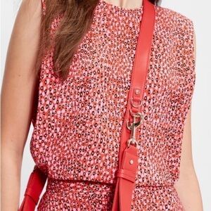 Ted BAKER pink patterned sleeveless blouse. NWT Size 3 (US size 8/10)